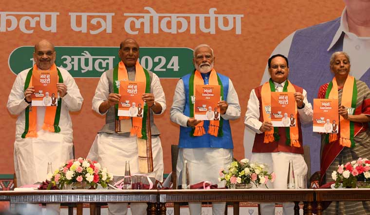 BJP Manifesto Promise Piped Gas, Free Health Insurance