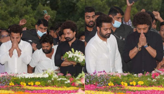 NTR Jayanthi: Jr. NTR And Kalyan Ram Pay Respects At NTR Ghat