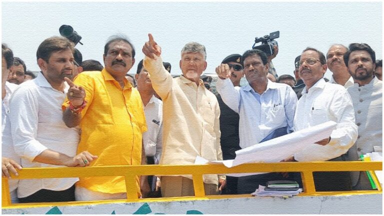 Row Over Absence Of Megha Krishna Reddy At Chandrababu’s Polavaram Visit