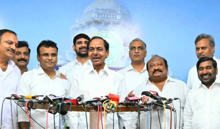 KCR Flays Congress Maiden State Budget Lacking vision