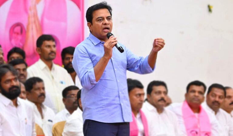 KTR Accused Congress  Of `Digital Vandalism’