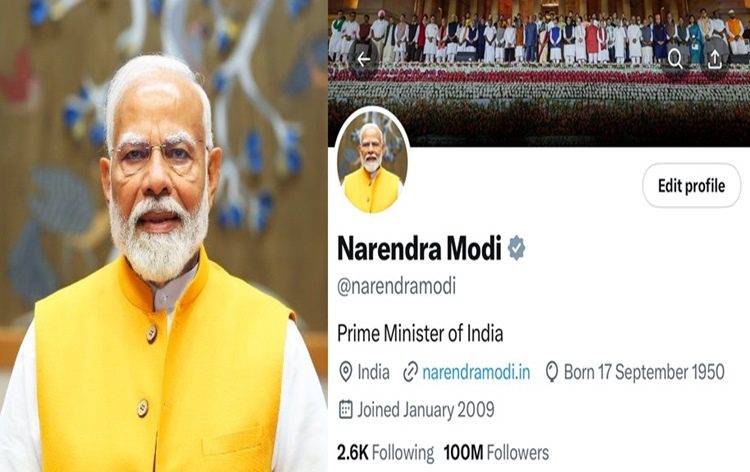 PM Narendra Modi Achieves Milestone on Social Media Platform X