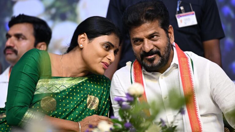 Sharmila Presents Memento To Telangana CM Revanth Reddy