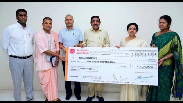 Bhuvaneshwari donates 1 Crore for Anna Canteens