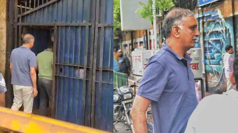 BRS Leaders Harish Rao, Ravichandra Visit MLC Kavitha in Tihar Jail