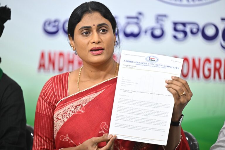 Y.S. Sharmila Alleges Adulteration in Tirumala Laddus Under Jagan’s Rule