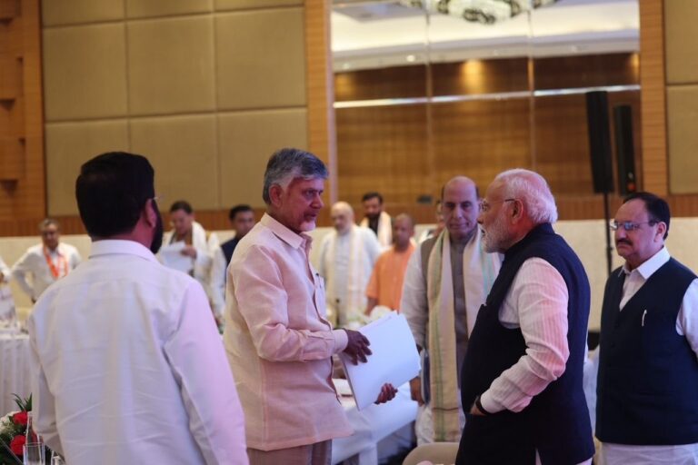 Chandrababu Described PM Modi As `Captain of Viksit Bharat’