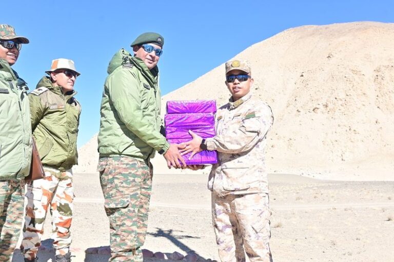 Indian, Chinese soldiers exchange sweets in Ladakh after border disengagement