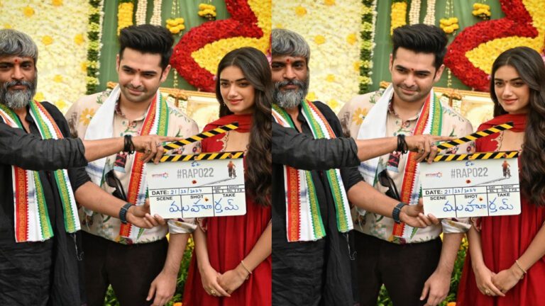 Ram Pothineni’s ‘RAPO 22’ Begins with a Grand Pooja Ceremony