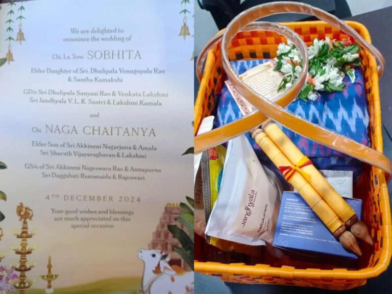 Naga Chaitanya and Sobhita Dhulipala’s Wedding Card Goes Viral