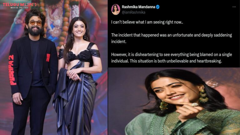 Pushpa 2 Co-star Rashmika Mandanna Reacts to Allu Arjun’s Arrest