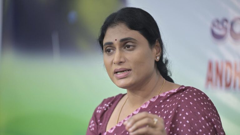 YS Sharmila Criticizes Center’s Financial Package for Vizag Steel Plant