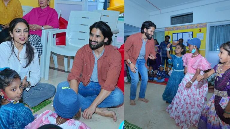 Naga Chaitanya and Sobhita Visit Childcare Center, Spend Time with Cancer-Affected Children