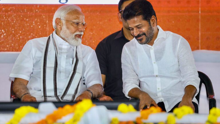 PM Modi called Revanth Reddy, Assure Assistance In SLBC Tunnel collapse Mishap