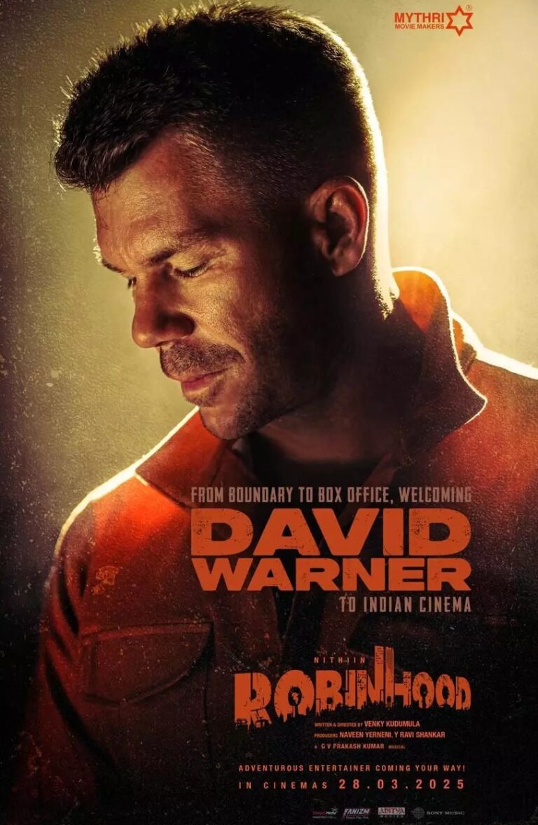 David Warner’s First Look from Robinhood Unveiled