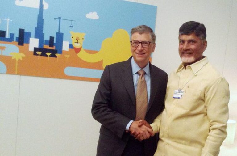 Bill Gates again praises Chandrababu Naidu’s initiatives, says a visionary