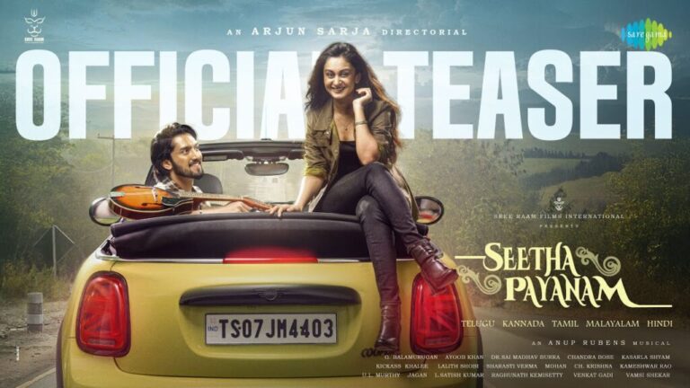 Arjun Sarja Directs ‘Seetha Payanam’ Teaser Promises a Heartfelt Romantic Journey 