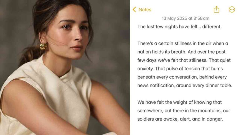 Alia Bhatt Pays Tribute to Soldiers’ Mothers Amid National Security Concerns