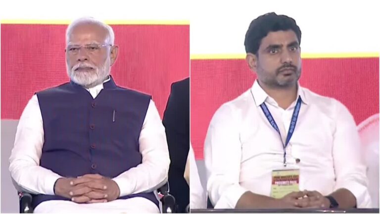 PM Modi Appreciates Massive Yoga Day preparations In AP By Nara Lokesh
