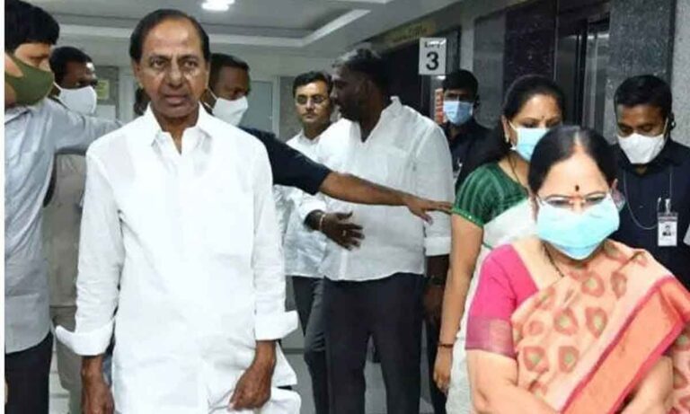 KCR went To AIG Hospital In Gachibowli For Medical Examinations