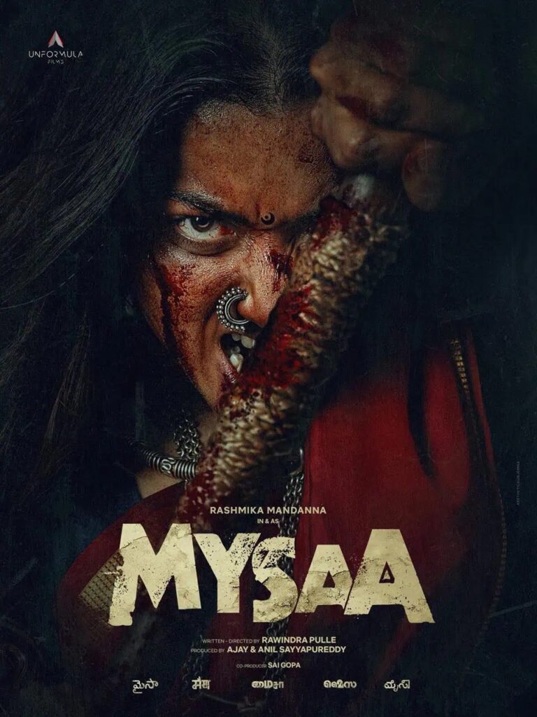 Rashmika Mandanna Stuns In Fierce First Look of Mysaa