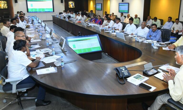 CM Chandrababu Asked To conduct satellite survey In crops