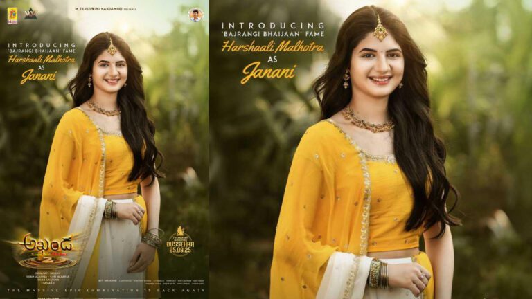 Harshaali Malhotra Joins Nandamuri Balakrishna’s Akhanda 2: Thaandavam  