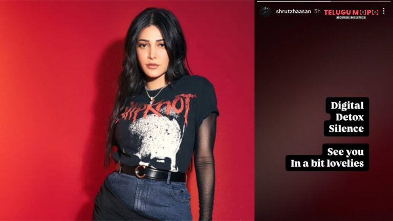 Shruti Haasan Announces Temporary Social Media Break