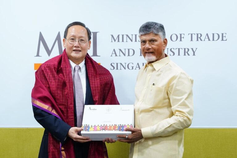 CM Chandrababu seeks Singapore Minister Tan See Lang, partnership In setting Up of Data centers