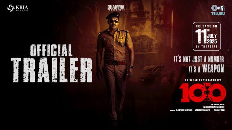 RK Sagar Gears Up for Big-Screen Debut with ‘The 100’; Trailer Launched by Pawan Kalyan