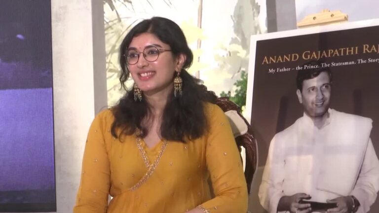 Urmila Gajapathi Writes Book on Her Father Ananda Gajapathi Raju