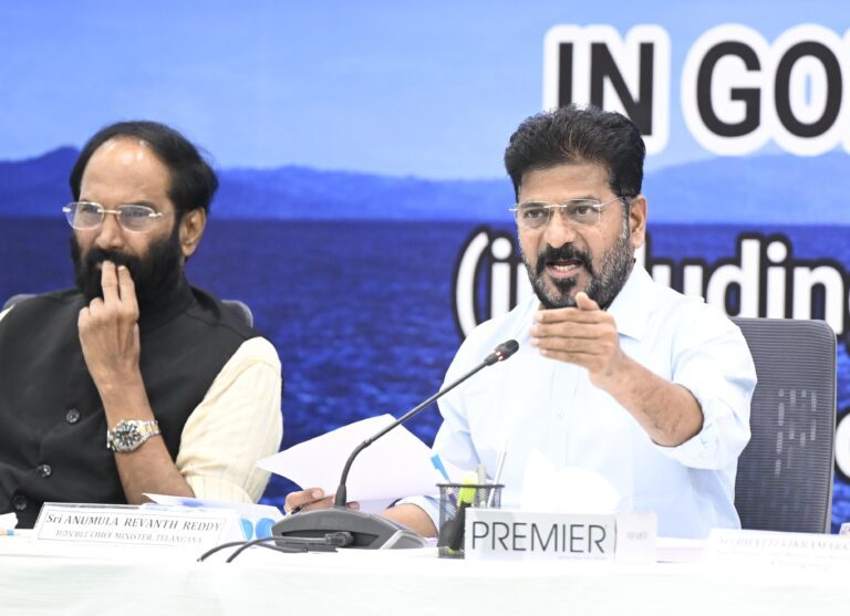 CM Revanth Reddy says No compromise on water Rights, Telangana will Get Its share of water