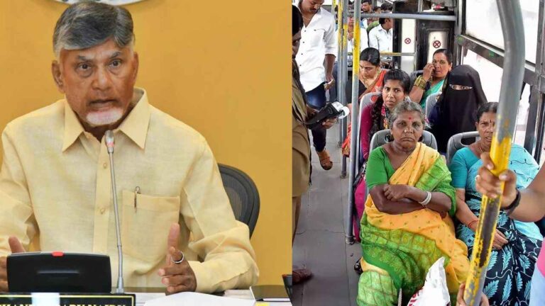 CM Chandrababu Asks Live Tracking system For`Stree Sakti’, Free RTC Bus services