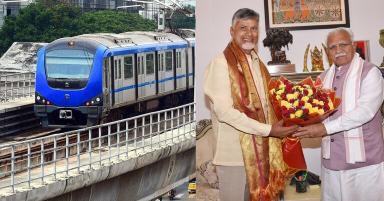 Chandrababu Highlights Infrastructure Growth, Seeks Bullet Train and Metro Projects for Andhra Pradesh