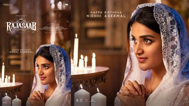Nidhhi Agerwal Stuns in New Birthday Poster for Raja Saab