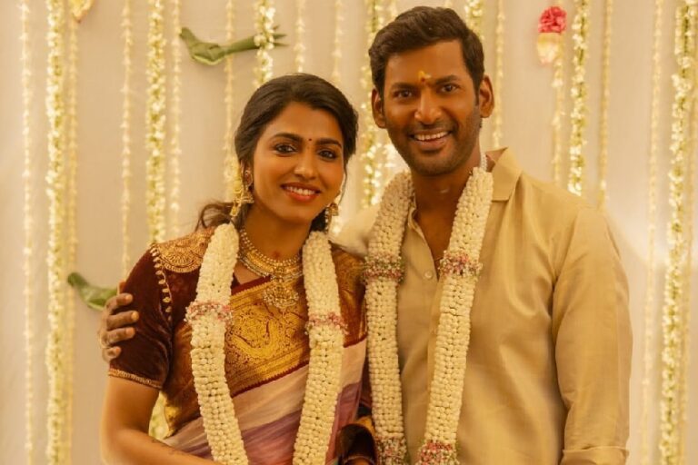 Vishal Gets Engaged To Actress Sai Dhanshika  