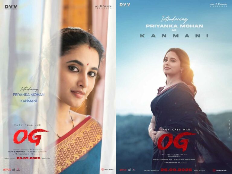 OG Teases Fans with Priyanka Mohan’s First-Look Posters  