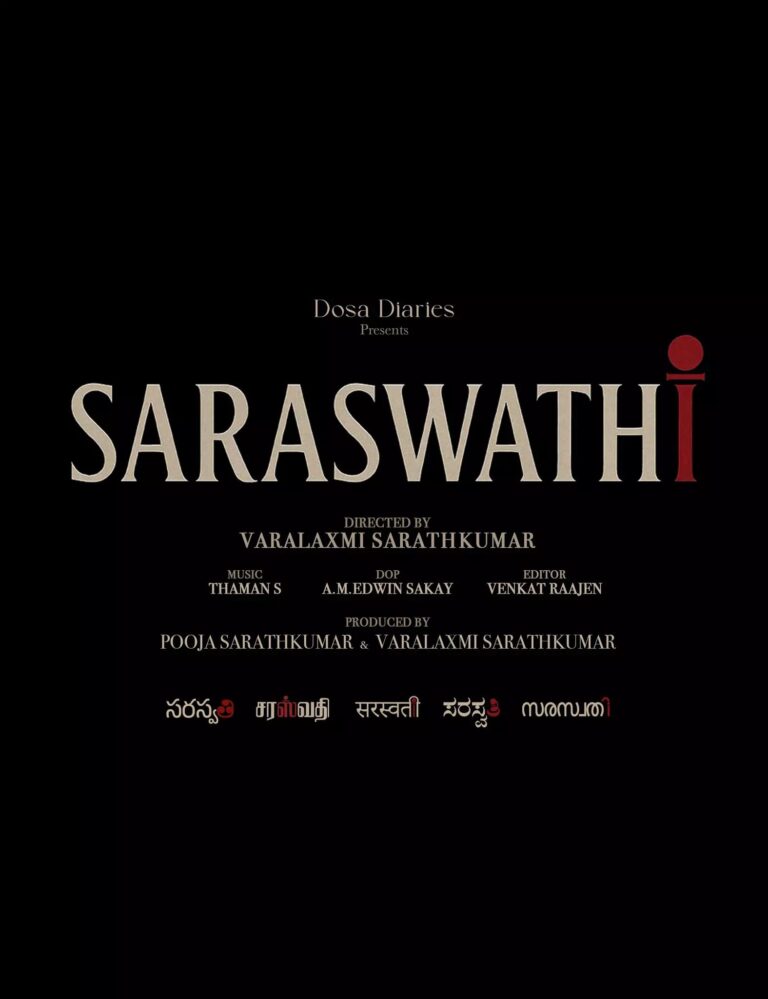 Varalaxmi Sarathkumar Turns Director-Producer, Announces Pan-India Thriller Saraswathi
