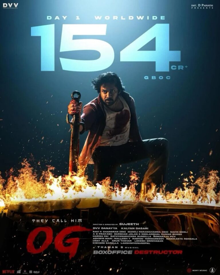 Pawan Kalyan’s OG Opens with Record-Breaking ₹154 Cr Worldwide Gross  