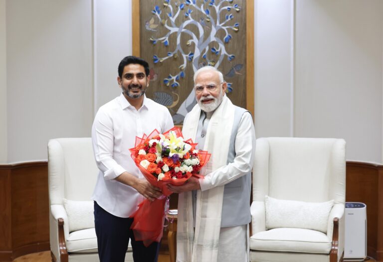 Political significant suspected Behind Lokesh sudden Meeting with PM Modi In New Delhi