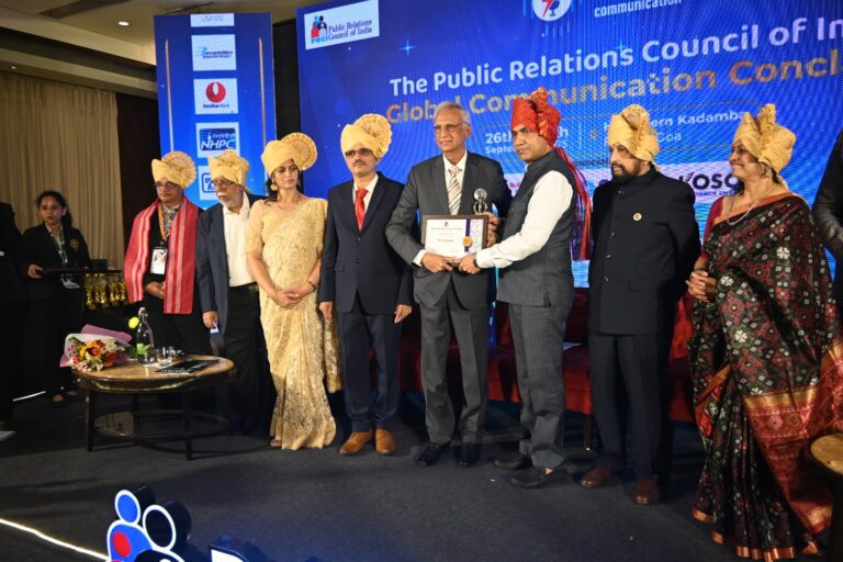 Public Relations Council of India (PRCI) confers “Hall of Fame In PR” To VSR Naidu At Annual Global conclave In Goa