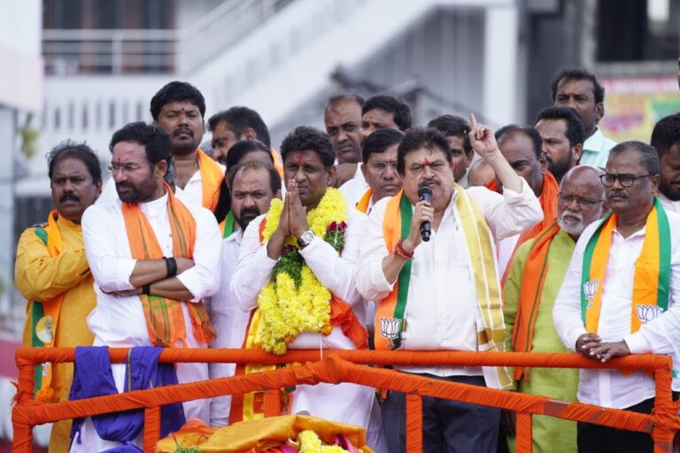 BJP claims main contest is between BJP and AIMIM in Jubilee Hills by-poll, BJP’s Deepak Reddy filed nomination