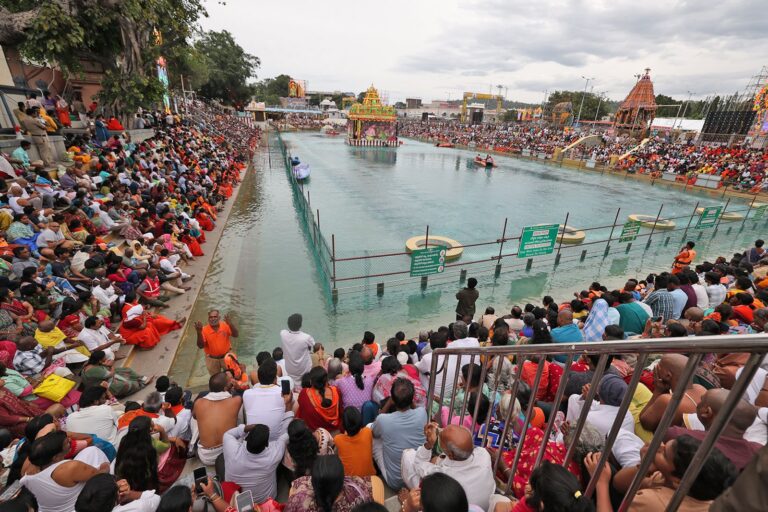 Chakrasnanam performed In A Ritualistic Manner on The Last Day of Srivari Brahmotsavam At Tirumala