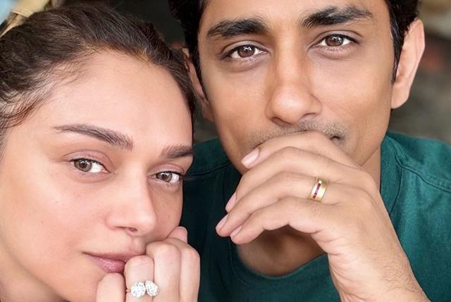  It’s Official!! Actors Siddharth And Aditi Rao Hydari Are Engaged