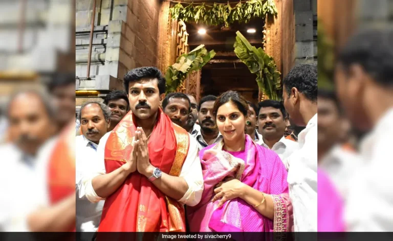  Ram Charan Visits Tirumala With His Family On The Actor’s Birthday