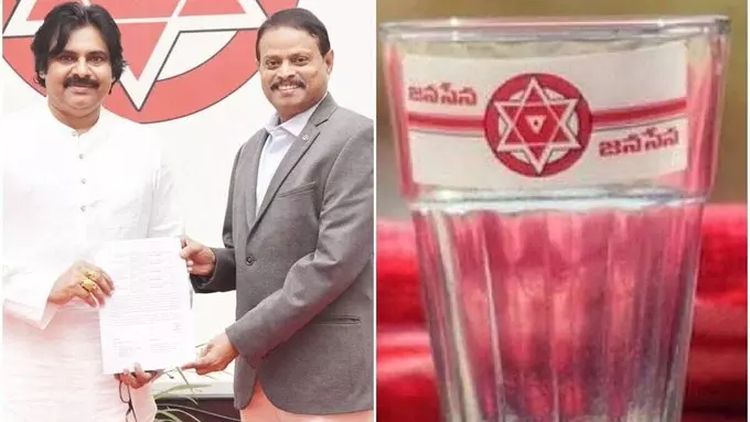 Jolt To Jana Sena As EC Allotted `Glass’ A A `Free Symbol’ Glass