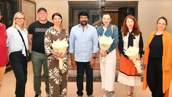  Megastar Chiranjeevi Hosts Russian Delegates At His Hyderabad Residence