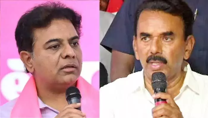 KTR Demand To Sack that Minister