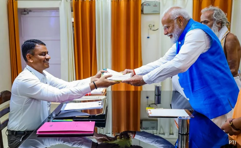 PM Modi Files Nomination Papers In Varanasi