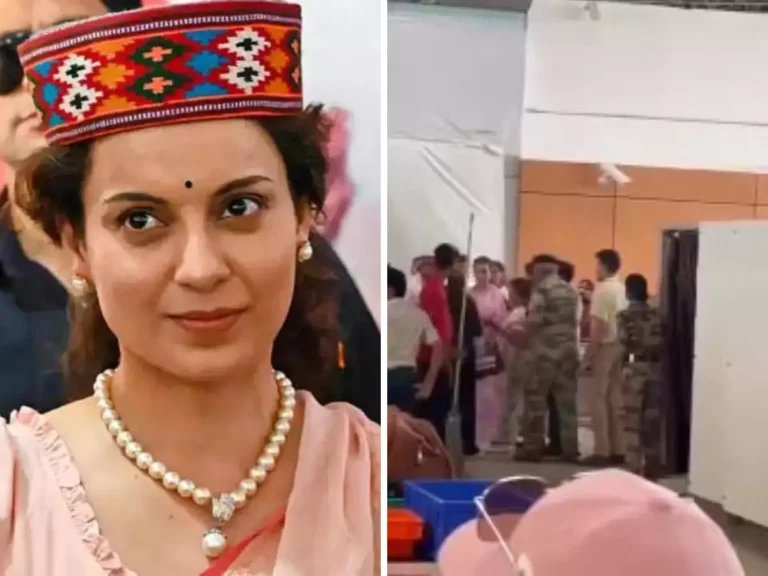 Kangana Slapped By A CISF Woman Guard At Airport!